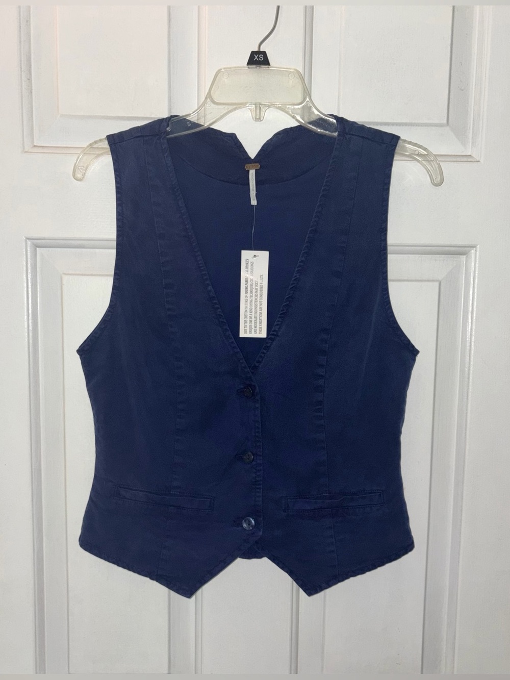 Young Fabulous & Broke Navy Blue Tailored Vest